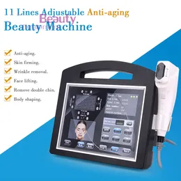 Portable 4D Hifu High Intensity Focused Ultrasound Facial Lift Beauty Machine Hifu Machine Cartucho 11 Lines Agti Aging Device Hifu Facial Beauty Device