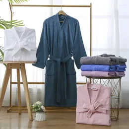 Mulheres sleepwear mulheres algodão camisola outono toalha robe japonês quimono senhoras roupão el spa