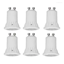 6pcs/Set LED MR11 Light Bulbs Ceramics 4W 360LM No UV 120 Degree Beam Angle GU10 Holder Home Lighting Tool AC 220V