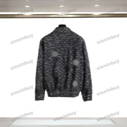xinxinbuy Men designer Coat Jacket Denim Starry Sky Letter Jacquard sets long sleeves women white Black blue M-2XL