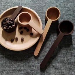 Coffee Scoops The Beans Tools Cuchara Medidora Cafe And Black Walnut Milk Tea Wooden Spoon