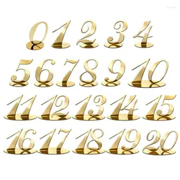 زخرفة الحفلات 10 أجهزة كمبيوتر/مجموعة رقم جدول لوحة 0-10 11-20 الأرقام المحددة مع قاعدة لتوفيات عيد ميلاد الزفاف في المنزل