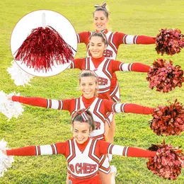 Cheerleading 24 Pcs Pompons Dança Torcendo Mão Flor Azul Acessório Esquadrão Suprimentos Crianças Buquê Adereços 231025