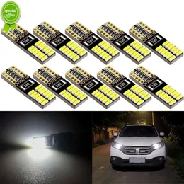 新しい10 PCS T10 W5W LED 194 LED電球キャンバス12V 4014 24SMD 7000Kホワイトカーシグナルライトインテリアドームリーディングタンクナンバープレートプレートランプ