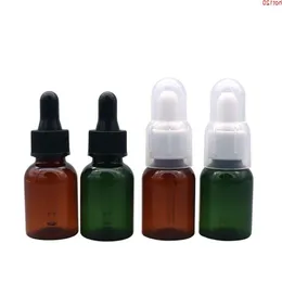 50 pcs/lot 25 ml brun/vert déploiement d'huile en plastique de bouteilles, emballage cosmétique compte-gouttes, bouteilles rechargeablesbonne quantité Dnhrx