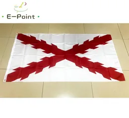 Flagge von Spanien, spanisches Kreuz von Burgund, 35 Fuß, 90 cm, 150 cm, Polyester-Flagge, Banner-Dekoration, fliegende Hausgarten-Flagge, festlich4097247