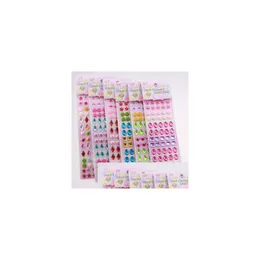 Bead Caps Colorf Diamantes Soltos Strass Adesivo DIY Flor Coração Beads Pedra Acrílica Estrela Prismática Auto-adesiva Drop Delivery Je Dhclk