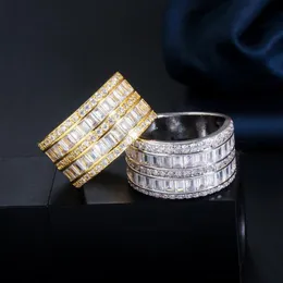 Pierścień Pierścień Biżuteria Bride Wedding 17 Projekty miłość srebrne złotą białą aaa sześcienna cyrkonża rozmiar 6-9 południowoamerykański meksykański Engagemen302Q