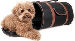Bark Avenue - Transportín cilíndrico para perros, diseño de moda, aprobado por aerolínea