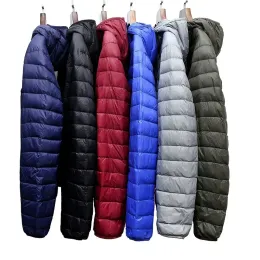 Down Jacket Men Autumn Winter s Clothes Clothing Male Loose Warm Cotton Hooded Coat Tide for