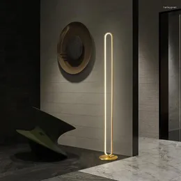 Floor Lamps Modern Standing Lights Luxury Decoration Brass 3 Color LED Lamp For Home Decor Living Room Bedroom