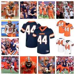 Syracuse Orange Football Jersey 16 Carlos del Rio-Wilson 52 Braylen Ingraham 6 Garrett Shrader 5 Alijah Clark 11 Jaeden Gould 10 Braden Davis 23 Jayden Bellamy