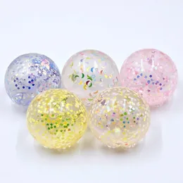 6 cm glitter paljett långsam stigande press leksaker för vuxna barn gåva kreativ fidget leksak tpr mjuk vent boll stress lättnad squishy antistress släpp mochi 2875