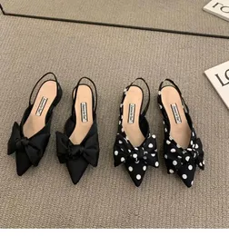Sandals Women's Fashion Low Heels Women Shoes Elegant Pointed Straps Party Pumps Sandalias De Mujer 2023