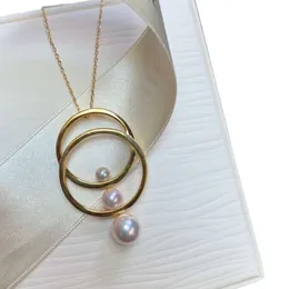 Collana Tiffanyes Designer di lusso Moda donna Gioielli Collana in argento sterling 925 con perle di acqua di mare universo infinito