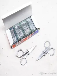 Neue kreative Mini faltbare Haarschneidemaschine Silber Haushalt Metall Handwerkzeug Reise Schere einfach praktisch zu tragen praktisch klein Forfex 06816629