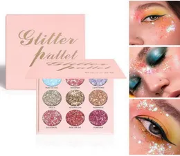 CmaaDu 9 Color Glitter Eyeshadow Palette Shimmer Metallic Full Coverage Illuminate and Enhance Your Features Coloris Beauty Makeup2167408