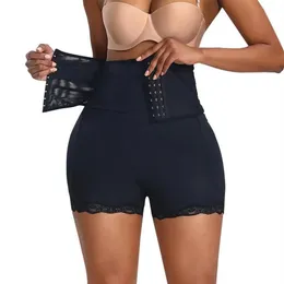 Damen Shapers Fake BuLifter Gepolsterte Höschen Hip Enhancer Body Shaper Firm Belly Control Shapewear Shorts mit hoher Taille Mid Thig204h