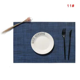 45*30 cm Placemats matbordsmatta fläckslipbeständig tvättbar PVC bordsmatta värmeisolering Hotell restaurang barplatta mattor th1181