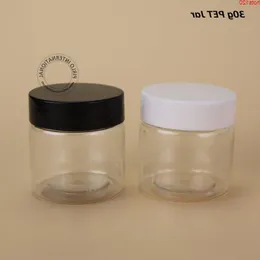 30 st/parti -marknadsföring 30 g liten plastögonskugga container 1 oz tom ansiktskräm burk påfyllningsbara flaskor transparent förpackning qty ifprv