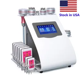На складе в США Профессиональная машина для липолазерной подушечки 40K RF 9 в 1 Многофункциональная вакуумная кавитационная система для уменьшения жира