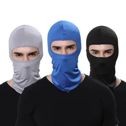 Pełna głowa twarz maska ​​ninja jesienna zima poliestrowa maska ​​narciarska maska ​​motocyklowa maski lekkie hełm podgrzewacza gaiter lampa czapka 40 kolorów