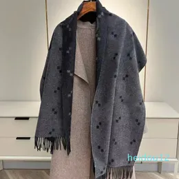 Cashmere Scarves Unisex Double Sided Scarf Large Letter Jacquard Wraps High End Long Shawl