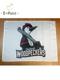 Milb Fayetteville Woodpeckers Flag 35 stóp 90cm150 cm Banner poliestrowy Dekoracja Latającego Dom Garden Extive Gifts5792063