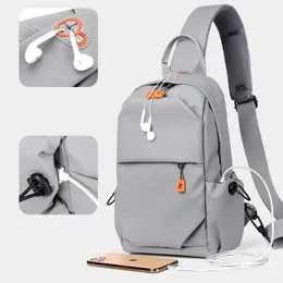 Waist Bags Men Multifunction Anti-theft USB Shoulder Bag Crossbody Bag Travel Sling Bag Pack Messenger Pack Chest Bag for Male Luxury Brand 231026