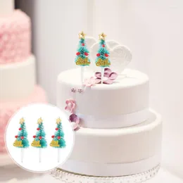 Şenlikli malzemeler 30 adet Noel ağacı Noel cupcake topper parti kek tatlısı seçmeler için süslemeler