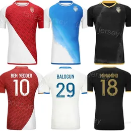 Club 23/24 Calcio AS Monaco 10 BEN YEDDER Maglie 18 MINAMINO 21 AKLIOUCHE 29 BALOGUN 17 GOLOVIN 12 HENRIQUE 88 MAGASSA 19 FOFANA 16 KOHN 6 ZAKARIA Kit maglia da calcio