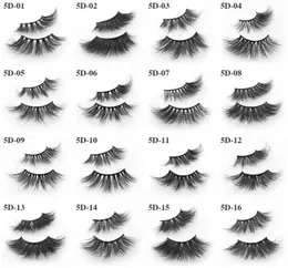 25mm 5D Thick Mink Eyelash 25mm Lashes 3D Faux Mink Hair False Eyelashes Thick Long Wispy Fluffy Eyelashes7233941