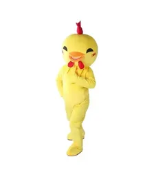 Halloween Yellow Chick Mascot Costume Cartoon Fruit Anime Theme Character Christmas Carnival Party Fancy Costumes Adults Size Outdoor Outfit