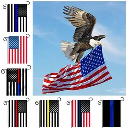 Флаги США Флаг американской полиции Тонкая синяя линия Черный флаг Белый синий в честь сотрудников правоохранительных органов Садовый флаг Outdoor Decorati2767402