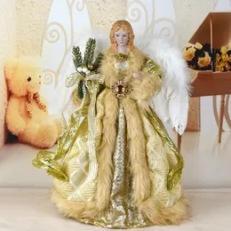 Decorações de natal anjo bonecas decoração para casa ano noel árvore ornamentos navidad decoração crianças presente natale 231025