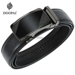 Belts DOOPAI Brand Genuine Leather Belt Top Quality Men's Luxury Designer For Men Metal Automatic Buckle Male belts YQ231026