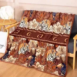 Koce literowe projekt Flanel koc miękki szalik ciepłe szal łóżko dzianin rzut sofa