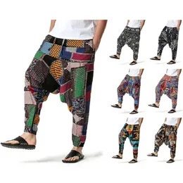 2022 Happyjeffery, мужские повседневные хлопковые шаровары, брюки для бега в богемном стиле, винтажные мешковатые брюки для йоги, Sarouel Homme, хиппи, шланг 314J