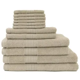 Set di asciugamani di lusso da 12 pezzi in 100% cotone