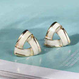 Stud SA SILVERAGE Alloy Triangle Earrings for Women Big Simple Women's Ear Fashion Jewelry YQ231026