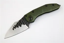 Oferta specjalna High End Samid Knives Niestandardowy ścieg II Auto taktyczny Nóż Składający D2 Satin Blade Green T6061 Survival Nożyce kempingowe