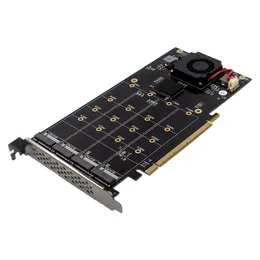 PCI-E3.0 x16 till 4 Port M.2 NVME PLX8747 SSD-server Solid State Drive Expansion Card