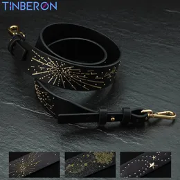 Bag Parts Accessories TINBERON Lipstick Bag Accessories Bag Strap Black Bag Replacement Wide Bags Strap Snowflake Fireworks Luxury Bag Shoulder Straps 231026