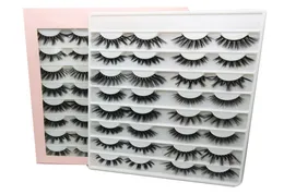 16 Pairs 25mm False Eyelashes book 3D 5D Faux Mink Eyelashes Handmade Fluffy Eye Lashes Real Mink Lashes Makeup Thick Fake Eyelash6185998