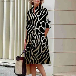 Vestidos casuais básicos 2023 camisa feminina casual leopardo vestido diário viagem moda lapela bolso manga longa verão primavera versão solta tamanho grande 5xl t231026
