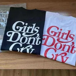 Girls Dont Cry Human Made T-shirt Men Women Cotton Quality Black White Letter Printing Casual T shirts Tops Tee Y2302202645