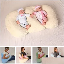 Maternity Pillows Dropship Baby Twin Pillow Nursing Breastfeeding Anti Spitting Feeding Cushions Nest 230726 Drop Delivery Kids Suppl Dhfwl