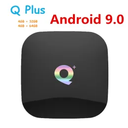 Q Plus TV Box Android 9.0 Smart Allwinner H6 Quad Core 4GB 32GB 64GB USB3.0 6K 2.4 GHz WiFi Google PlayStore