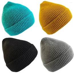 Berets Beartys Beanies for Boys Girls Baby Knit Hat Winter Coll Color Childies Childies Kids Warm Excalies