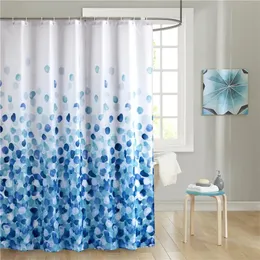 Tende da doccia Blu Ciottoli Rocce su tessuto da bagno bianco Set di tende da doccia con ganci Tende da doccia resistenti per l'arredamento del bagno 231025